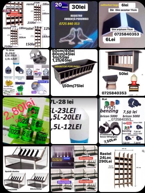 Produse si accesori pentru porumbei