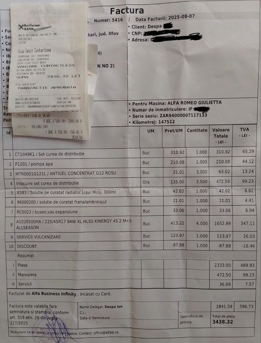 Alfa Romeo Giulietta 1,4 benzina 2012