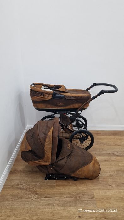 Коляска Ballila коричневая
