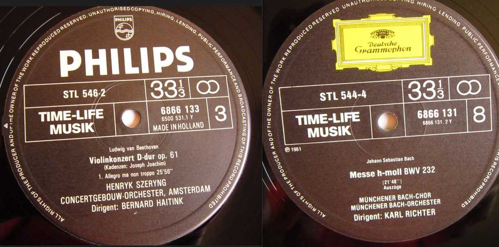 vinil Bach Beethoven  MaestriI Muzicii Kempff,Jochum,Richter cadou rar