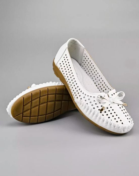 Балетки белые новые