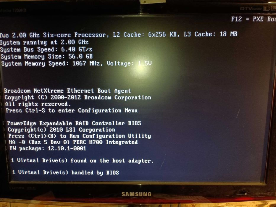 Сървър: Dell PowerEdge R810, 12 Core Xeon 2.00 GHz, 56GB RAM, 2x146Gb