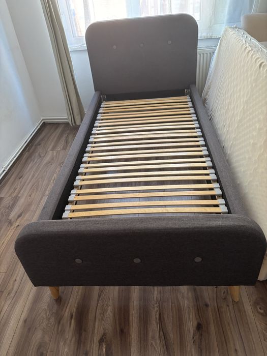 Pat 90/200 cu somiera si saltea