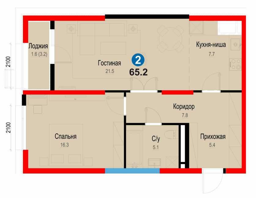 Метро Янгиабад! СПЕЦ ПРЕДЛОЖЕНИЕ 2комн кв 65.2 м² за 56 650у.е|ИПОТЕКА