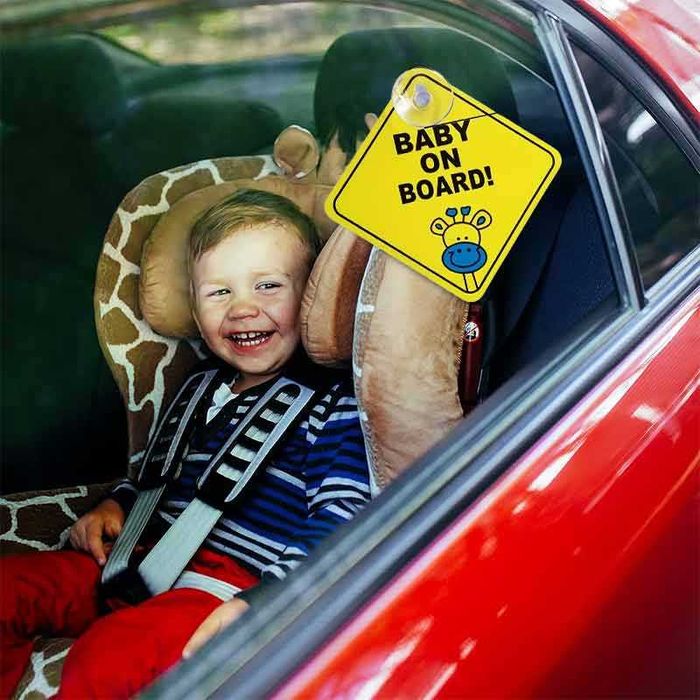 Табела Бебе на борда предупредителен знак Baby on Board 12 x 12 см