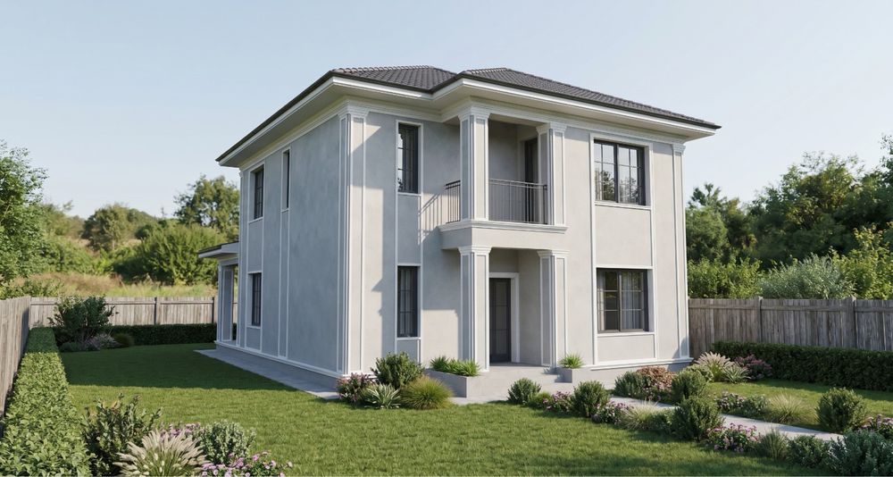 Vilă nouă P+E, 4 dormitoare, teren 400 mp, zona Căpșunărie / Damila – direct dezvoltator, finisaje premium