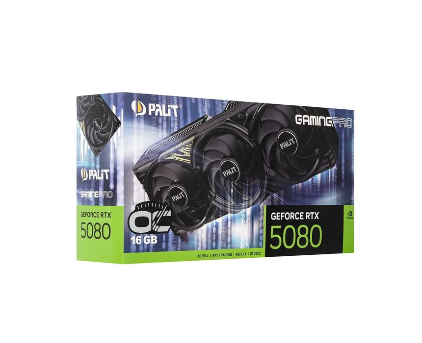 - Видеокарта Palit RTX 5080 GamingPro OC (NE75080S19T2-GB2031A)