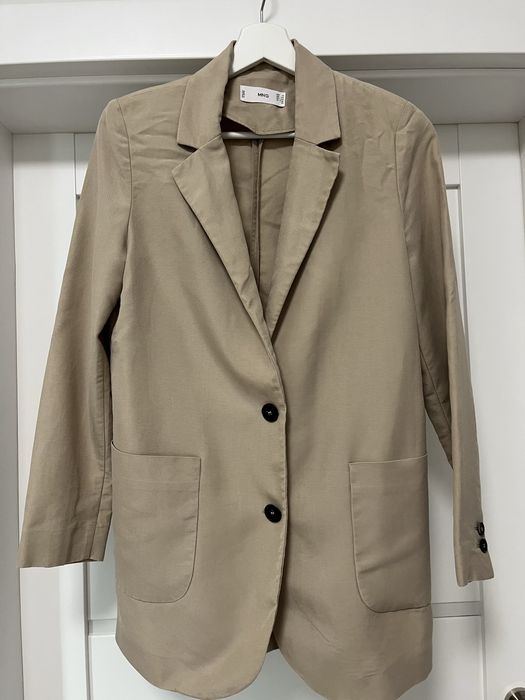 Дамско лятно сако Mango с лен