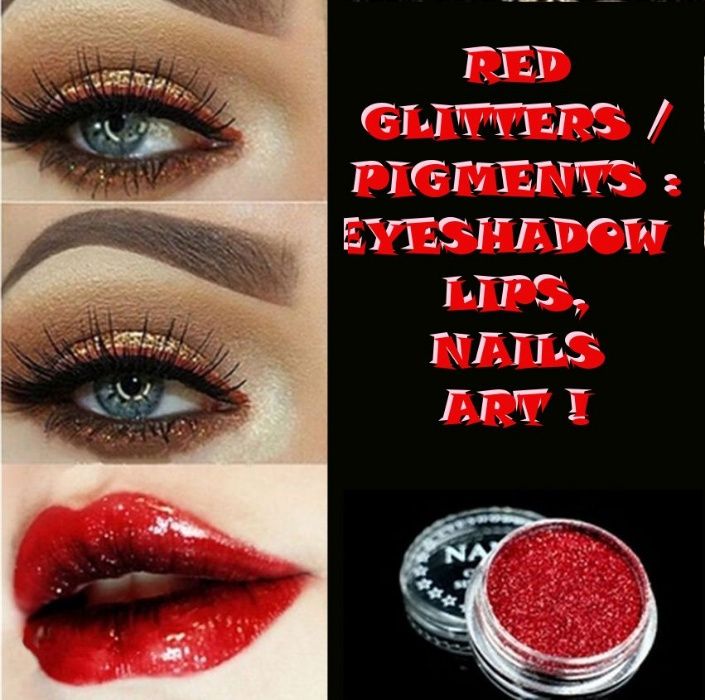Glitters & Pigments / Metalic Eyeshadow /Lips makeup/Nails