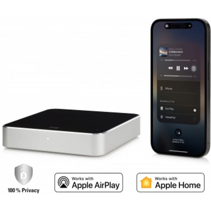 consola muzica interfata eve play streaming audio apple airplay hifi