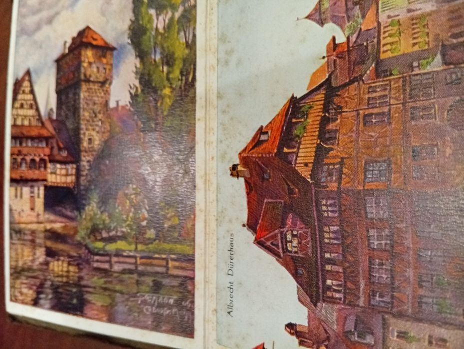 Set rar de 12 Cărți Poștale Vitange Nurnberg -Acuarele Paull Sollmann