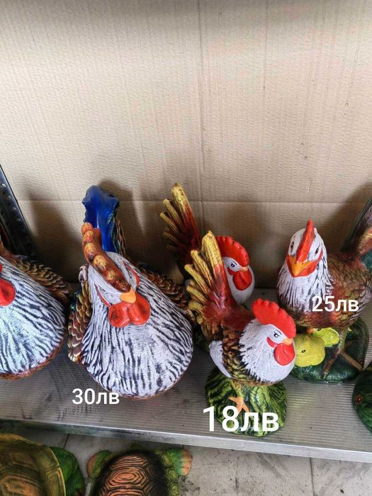 Фигури за дома и градината българско производство печена керамика