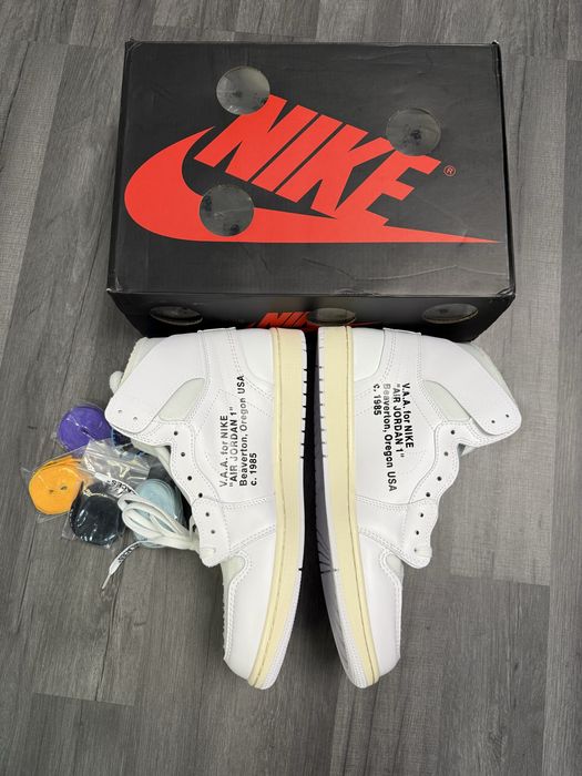 Vand adidasi nike jordan 1 off white albi