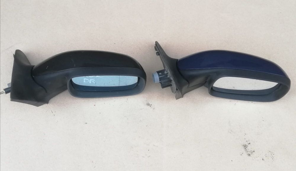 Oglinda electrica dreapta renault laguna 2 negru NV676 albastru OVD42