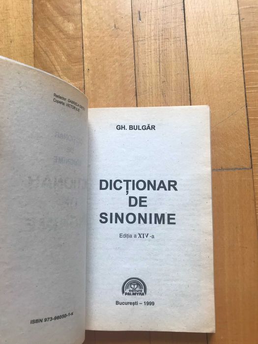 Dictionar sinonime, antonime