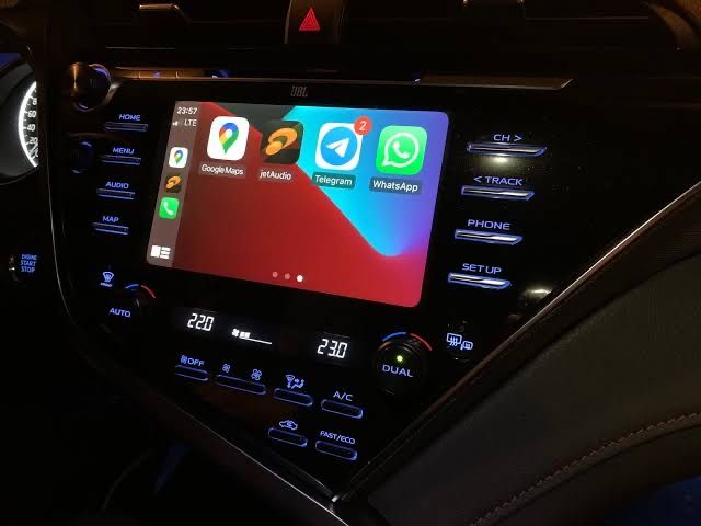 Установка CarPlay Camry 70 75