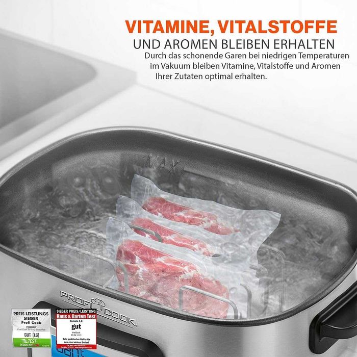 Су Вид Sous Vide ProfiCook PC-SV 1126, 8,5л, таймер 72ч, мултикукър