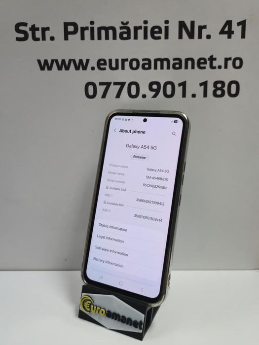 Telefon mobil Samsung Galaxy A54, Dual SIM, 8GB RAM, 128GB, 5G -P-