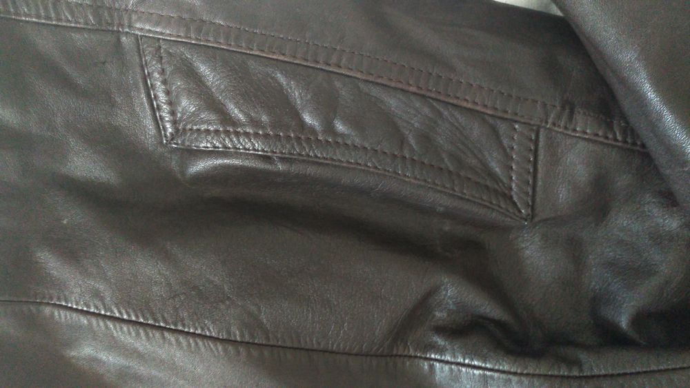 Haina Geaca Piele Unisex Echtes Leder Rind Nappa Marime 48/M