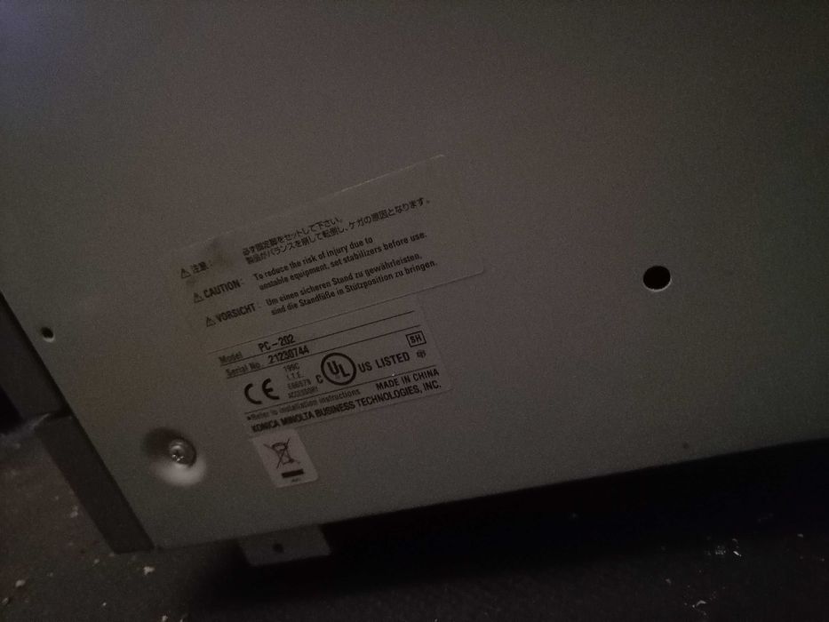 Професионална копирна машина Konica Minolta PC-202 принтер скенер