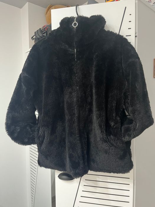 Пухено дамско палтенце