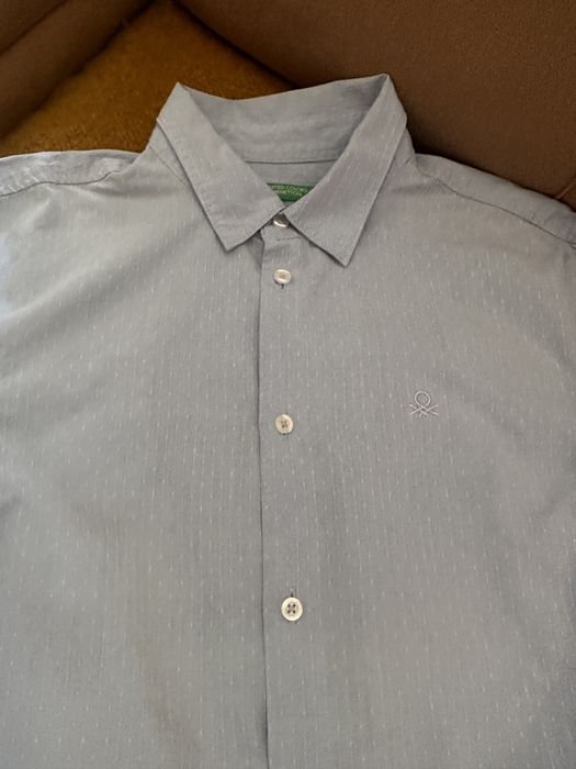 Рубашка школьная на мальчика Benetton