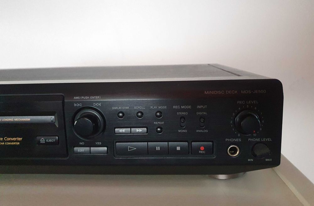 Mini disc recorder Sony MDS-JE500 + 5 minidiscuri TDK sigilate
