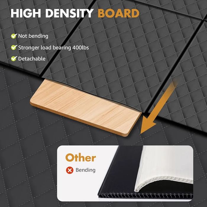 Усилено покривало/ легло/ за задна седалка за куче с твърдо дъно (XXL)