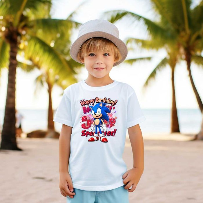 Детски тениски, Рожден ден, Соник, Sonic