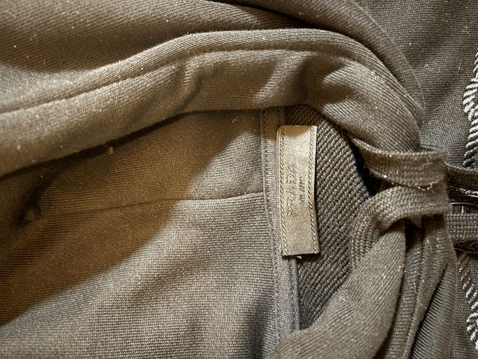 Vand Hanorac Prada- Logo Print Cotton- Black