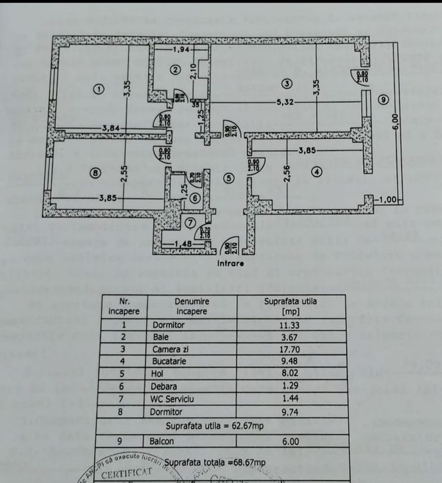 Apartament 3 camere, decomandat, Gavana 3