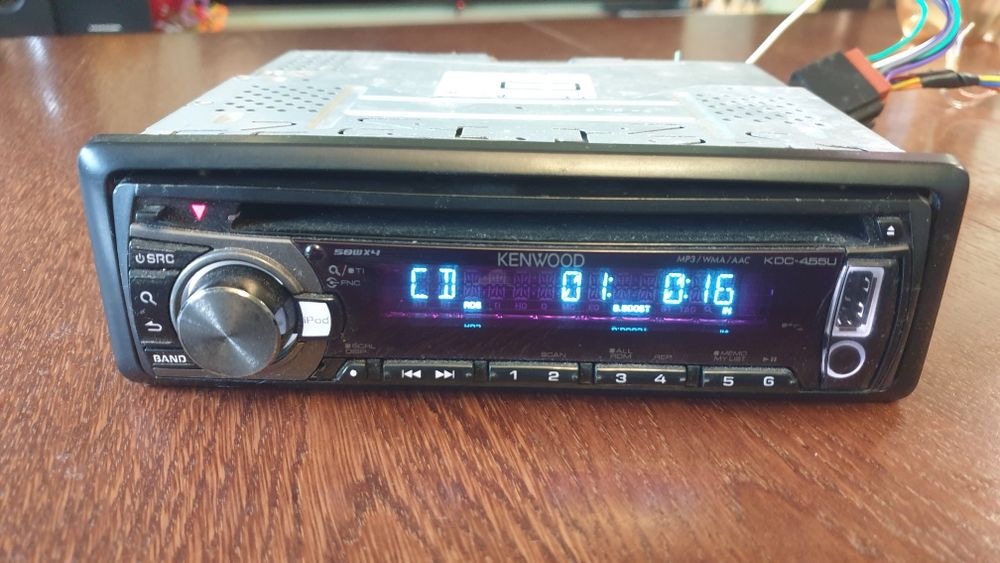 Авто плеър радио музика за кола Кенуулд Kenwood CD MP-3 USB AUX