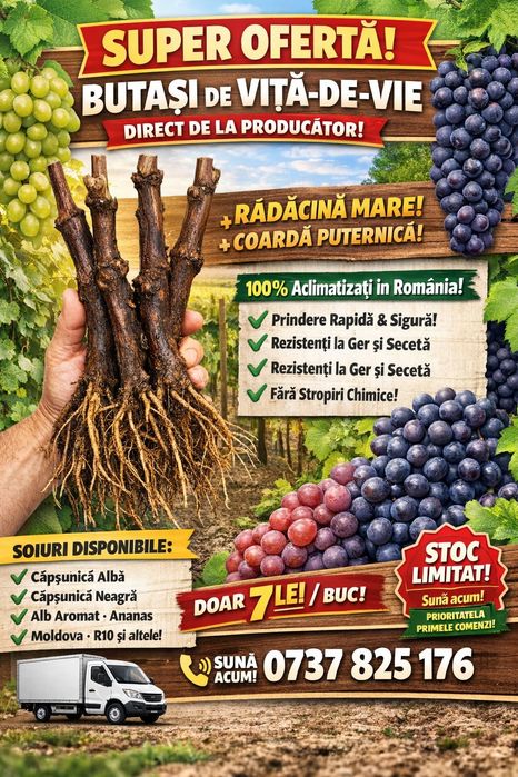 Butasi vita de vie altoita si hibrid