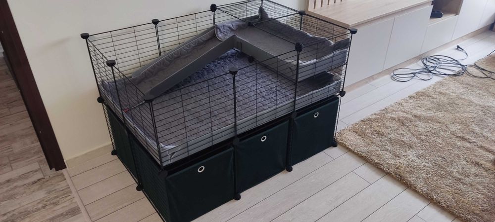 Сглобяема клетка за морско свинче или заек 1.05m x 0.70m x 0.70 m