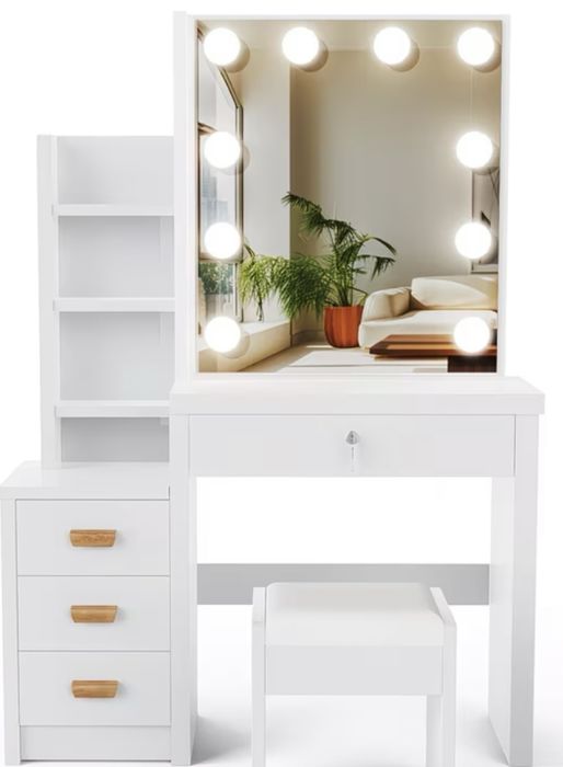 12 модела модерна бяла тоалетка за грим