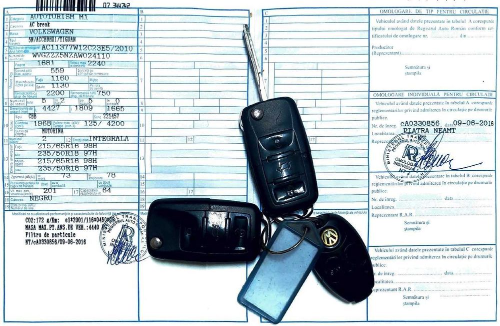 VW Tiguan 2.0 TDI 4X4, 170 cp, Navi android, Clima, EURO 5