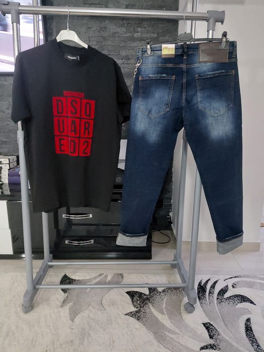 Set blugi și tricou pentru bărbați disquared