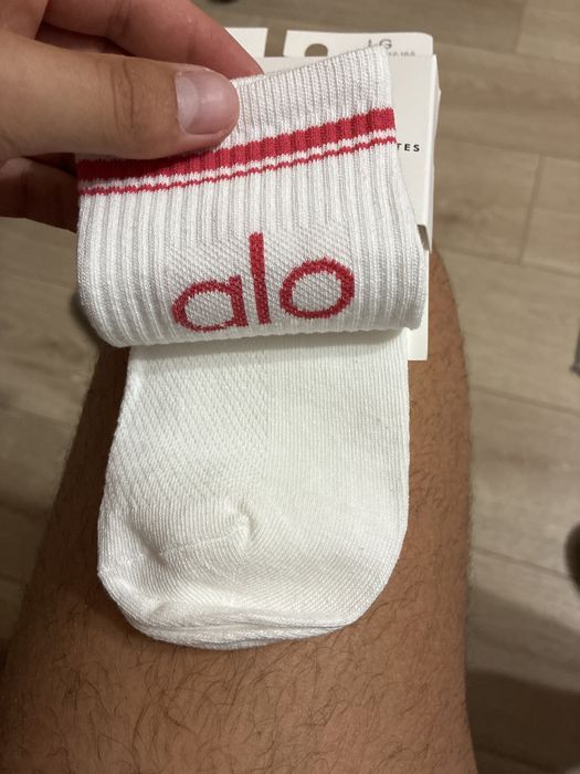 Sosete Alo noi nepurtate alb roz