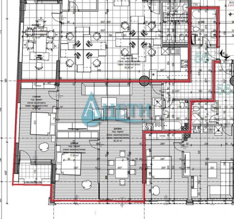 Продава се Тристаен апартамент в София, Дружба 1 - 138 кв.м за 1846 €/кв.м - Снимка #6