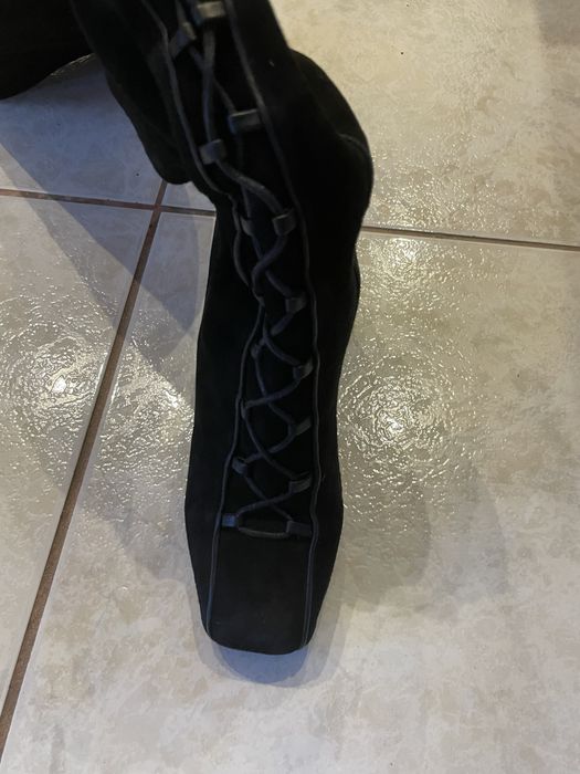 Vand cizme velur natural ext,piele int,38,peste genunci,Il Passo