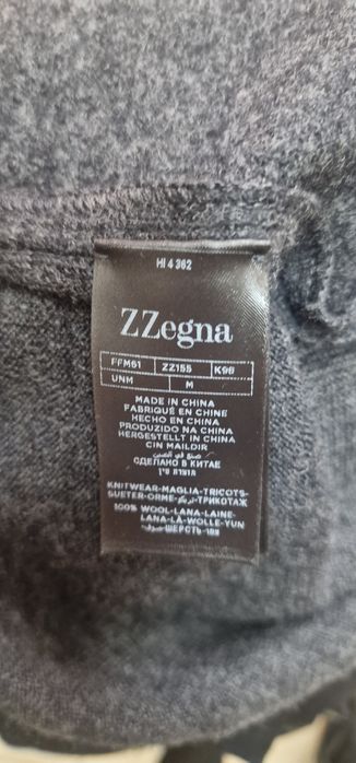 Дворедно вталено сако (жилетка) Zegna от кашмир и вълна
