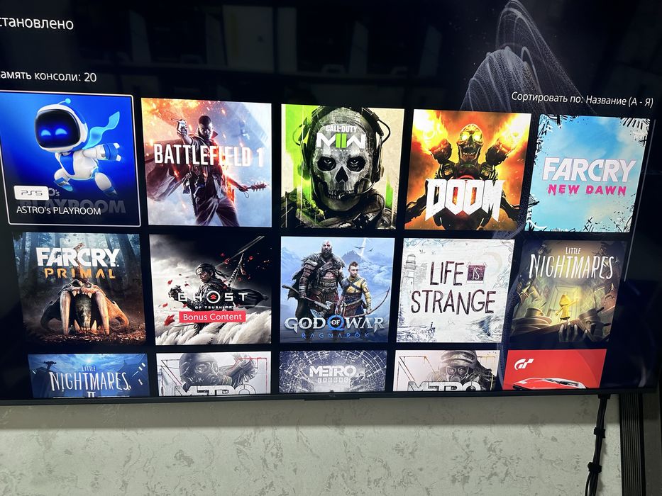 Продам playstation 5 slim 1TB с играми на борту как на фото
