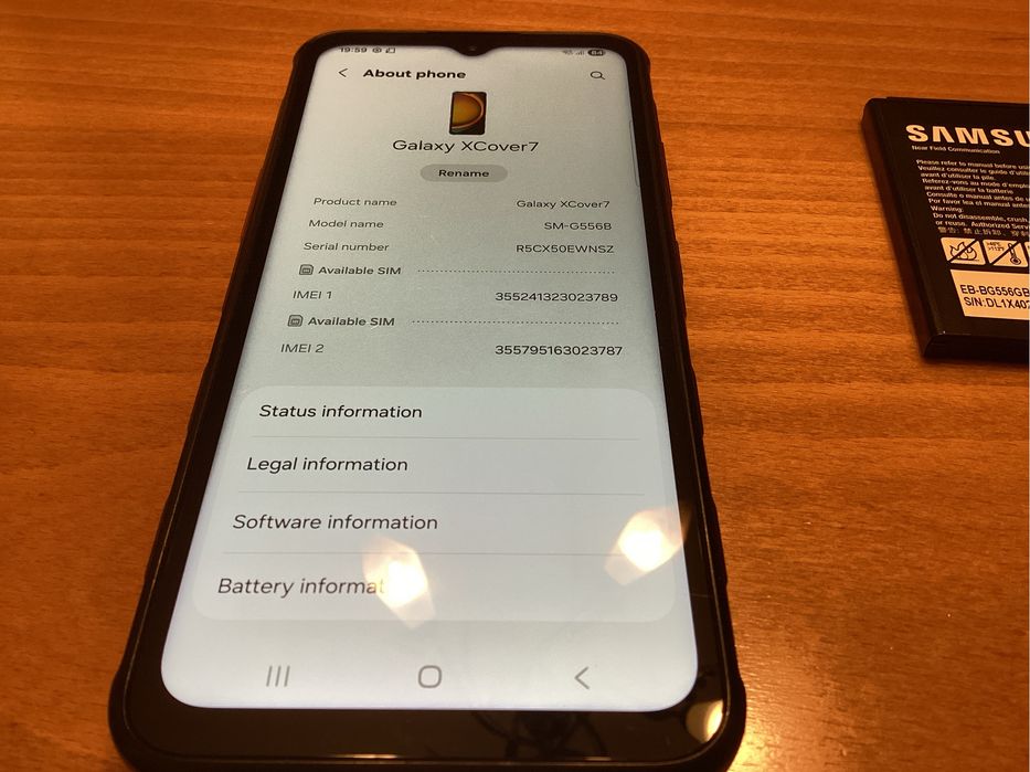 Samsung GALAXY XCOVER 7 5G G556B 6.60 ", 128 GB, RAM 6 GB