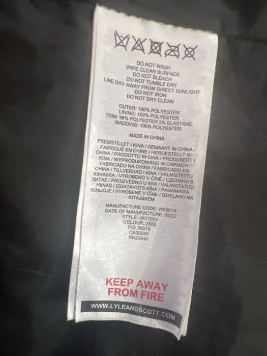 Vand geaca lyle & scott