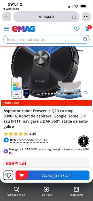 aspirator proscenic q10