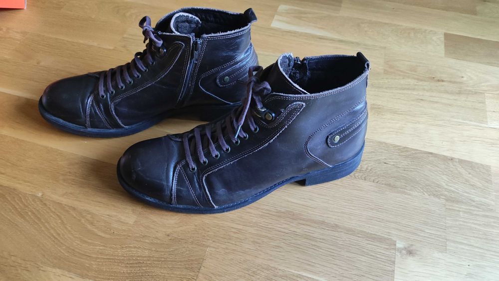 Мъжки боти естествена кожа