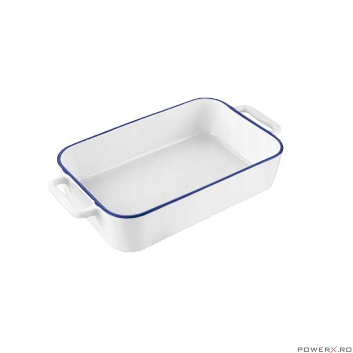 Vas termorezistent din ceramica dreptunghilar pentru cuptor, 33 cm,