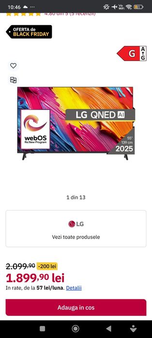 Tv Lg 55Qned813 QA 4k Uhd Ai