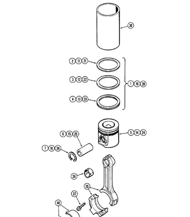 set motor tractor Case Puma