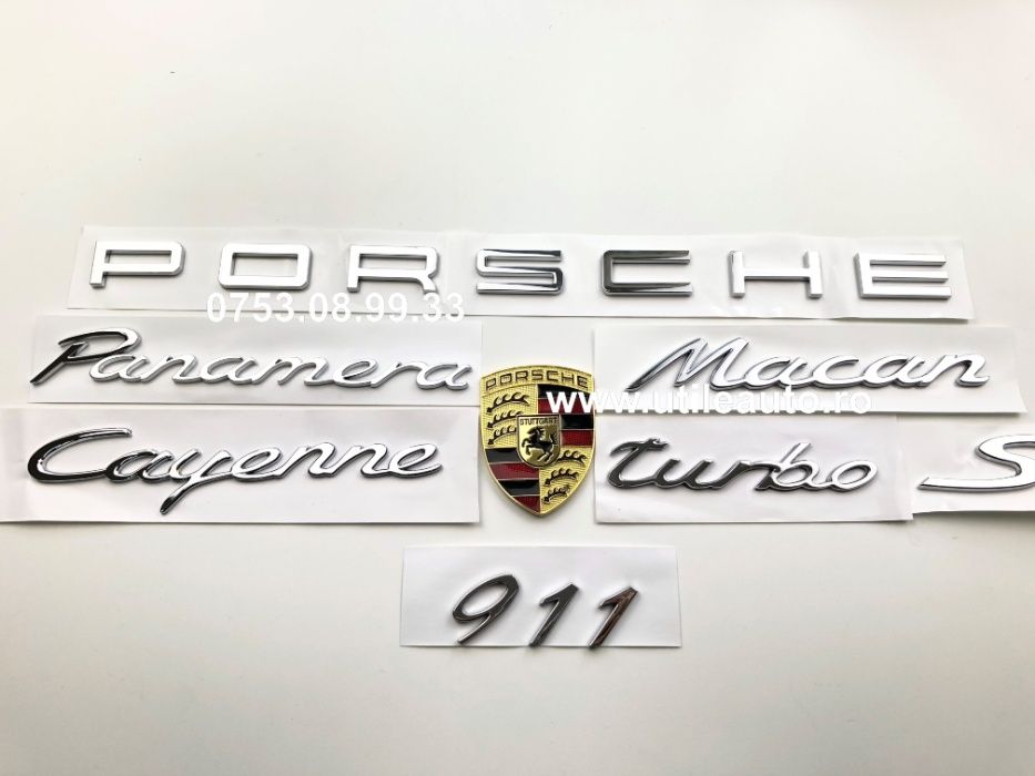 Emblema Porsche Panamera Cayenne Macan Turbo S 911
